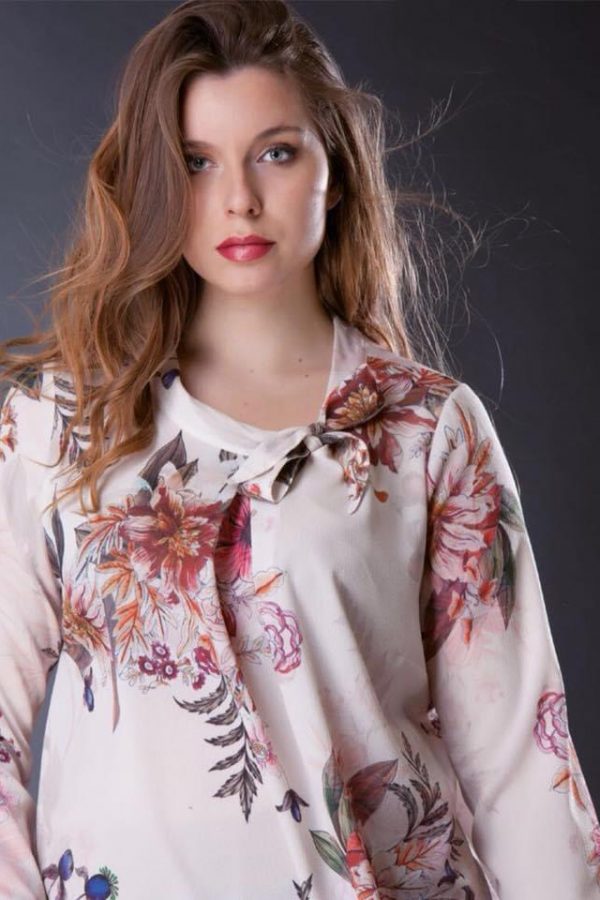 Casacca Fleur con stampa floreale