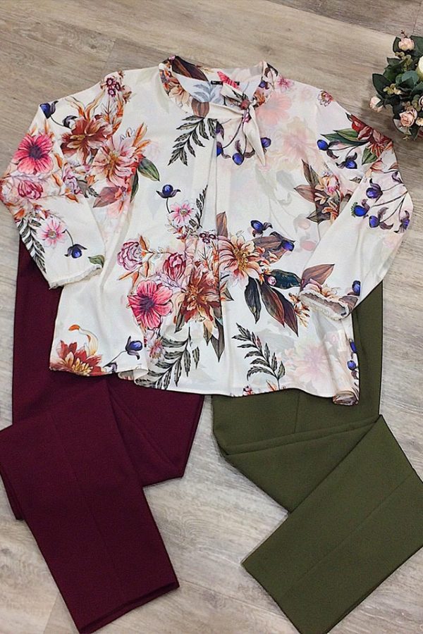 Casacca Fleur in completo con pantaloni