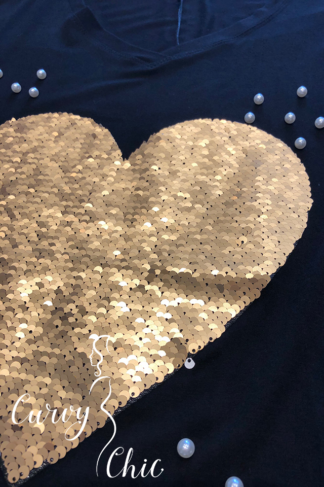 Patch Applique Cuore Con Paillettes Extra Large - Distintivo Scintillante Argento, Da Stirare - Foto 4
