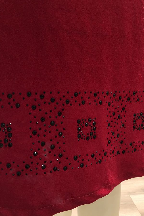 Strass abito Anna rosso
