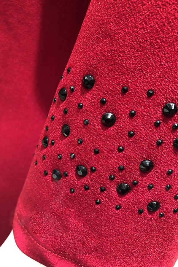 Dettaglio abito Anna rosso