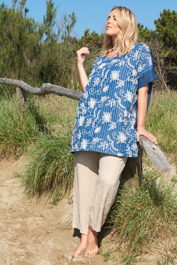 Casacca Imelda con ricamo