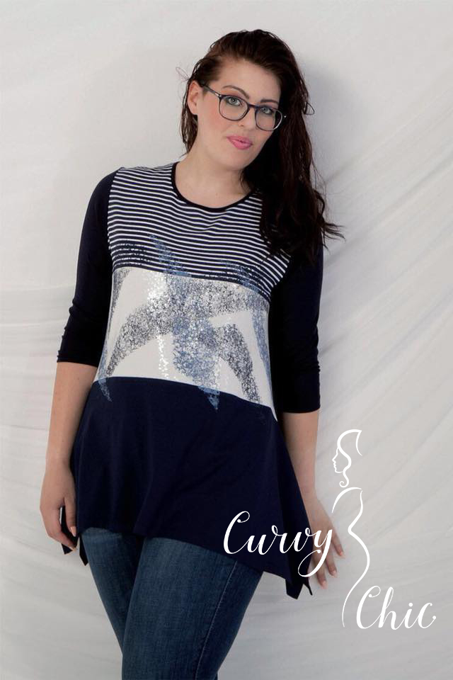 FABIOLA Maglia con strass Curvy Chic